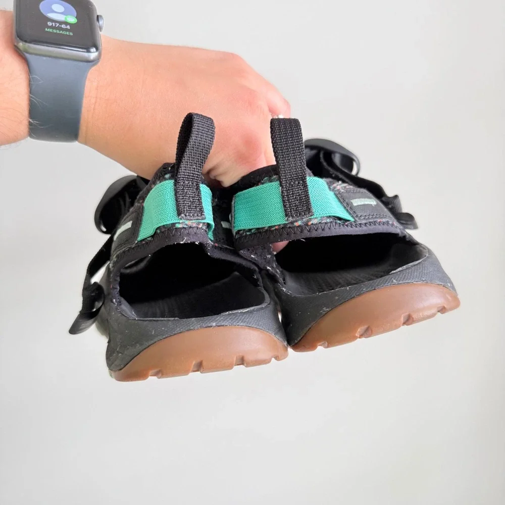 Chaco Odyssey Mens Black Multi Color Knit Sport Sandals J106479 Size 11